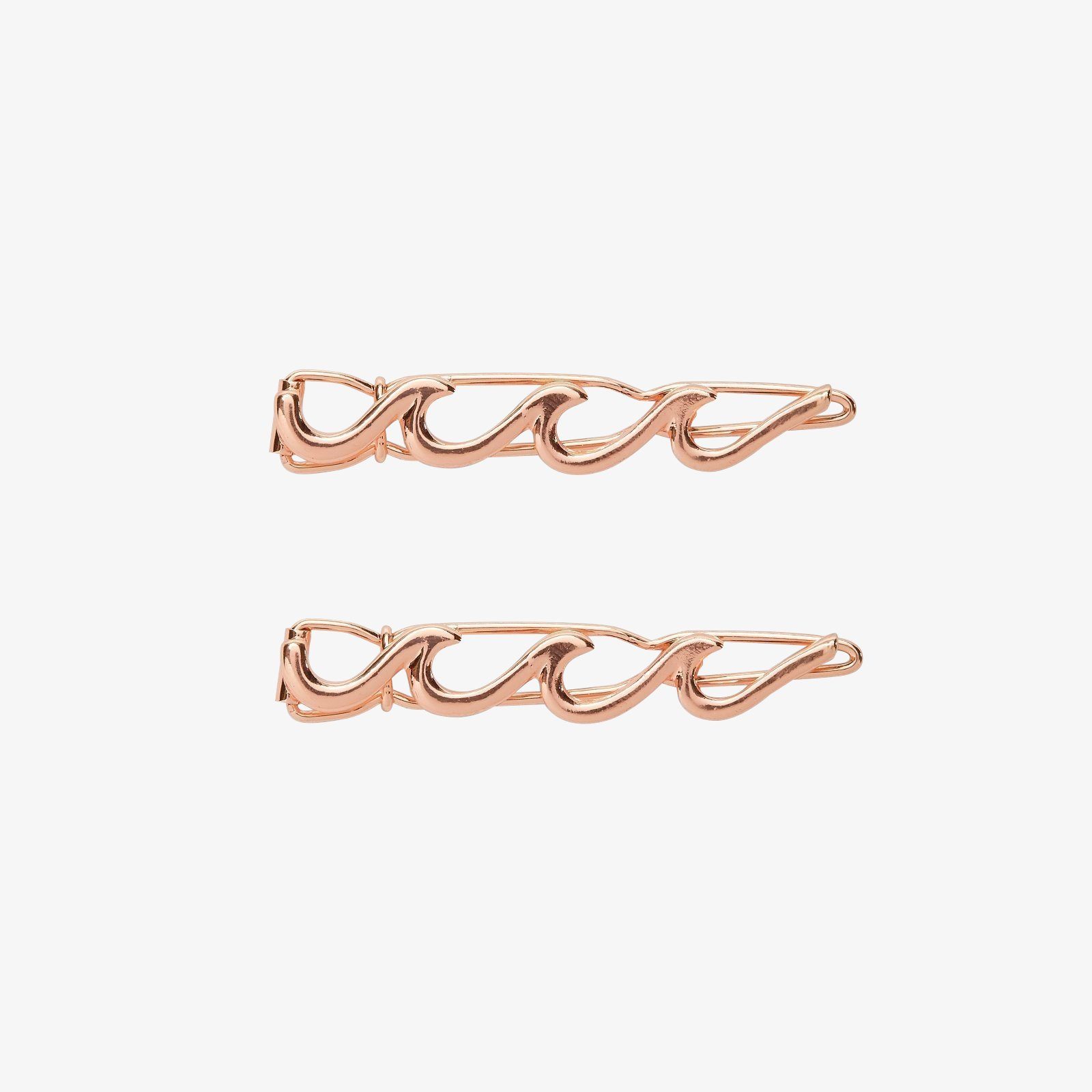 Wave Hair Barrettes (Set of 2)