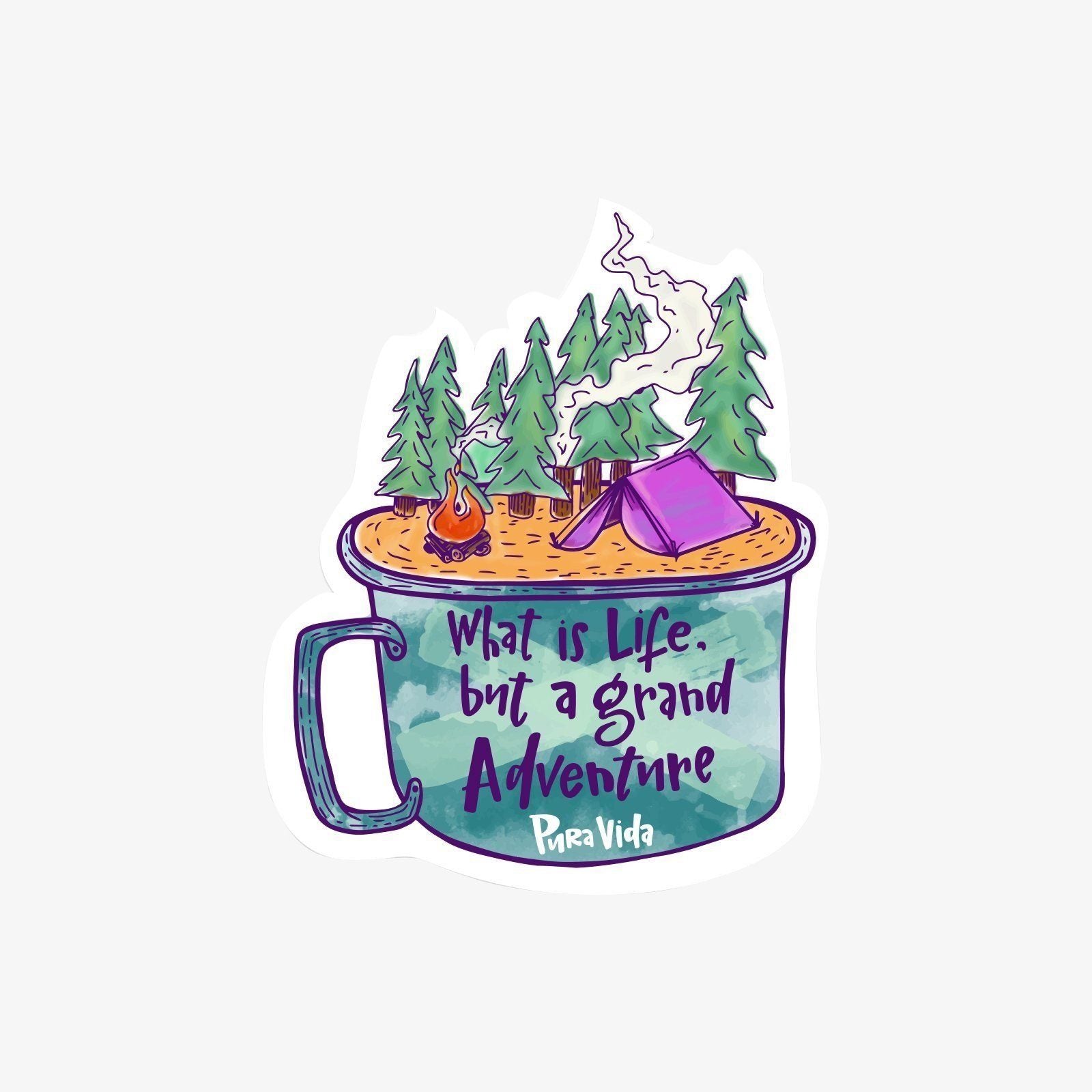 Camp Coffee Sticker